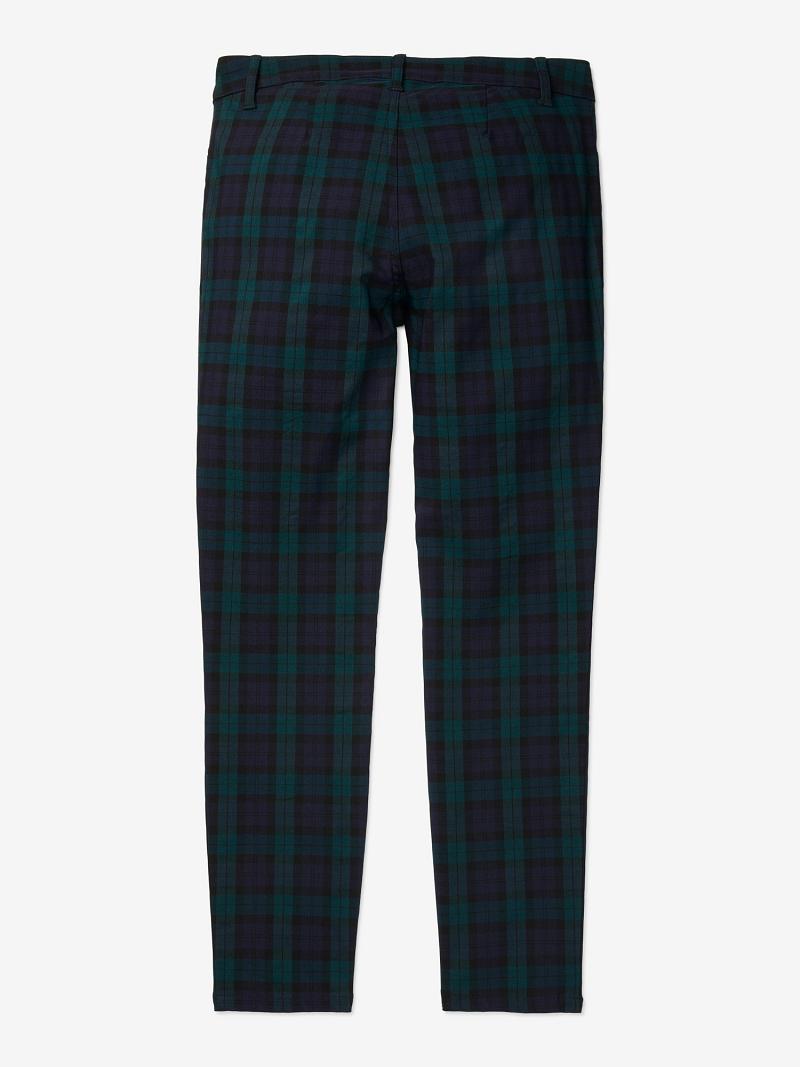 Női Tommy Hilfiger Essential Plaid Nadrág Sötétkék | HU 241YXF